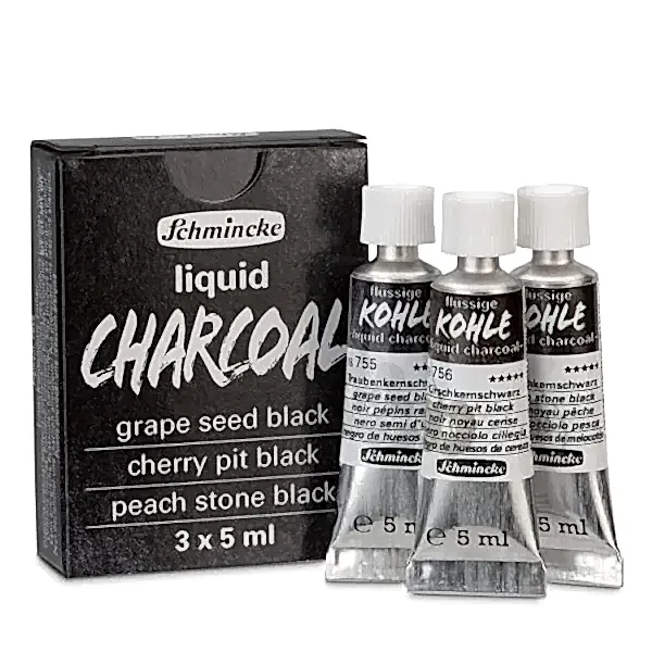 Schmincke Liquid Charcoal Set 3x 5ml