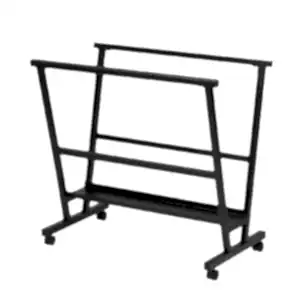 MEEDEN Metal Print Rack with Rolling Casters - Black